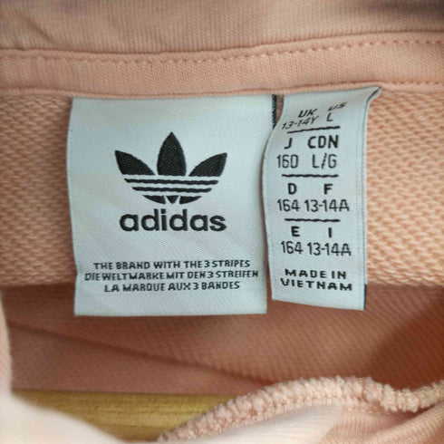 アディダス adidas ロゴプリント プルオーバーパーカー レディース 160