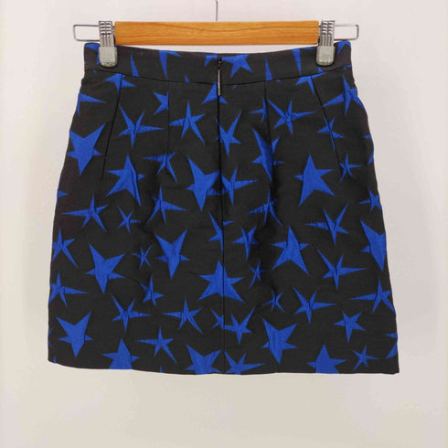 エムエスジーエム MSGM イタリア製 スターデザイン 台形 ミニ スカート レディース 40