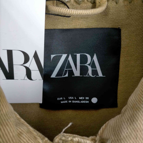ザラ ZARA OVERSHIRT WITH TOPSTITCHING ステッチデザインジャケット レディース JPN:L