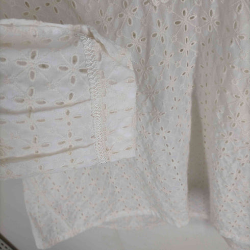 ザラ ZARA embroidered kaftan top レースブラウス レディース JPN:M