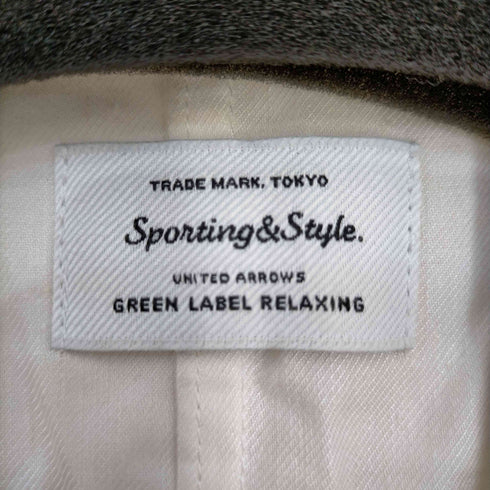 グリーンレーベルリラクシング GREEN LABEL RELAXING BC パイピング コート ガウン コーディガン スプリング ロング スリット レディース FREE