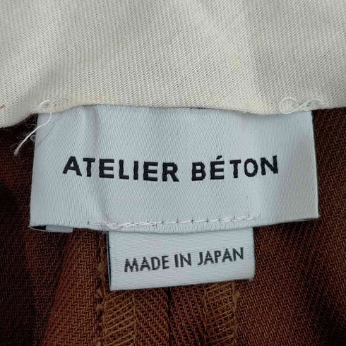 ATELIER BETON パンツ スラックス ジップフライ メンズ JPN:3