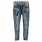 DENIMLAND 90S ワッペン スキニーデニムパンツ レディース JPN:L