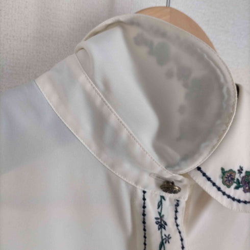 KORET PETITES 90S 花柄刺繍デザインシャツ レディース 12