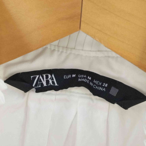 ザラ ZARA ボリュームフリルパフスリーブブラウス レディース import:M