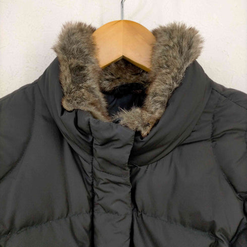 エディーバウアー Eddie Bauer ダウンジャケット スタンドカラー ジップアップ ファー レディース import:S