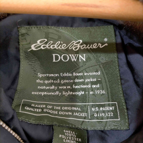 エディーバウアー Eddie Bauer ダウンジャケット スタンドカラー ジップアップ ファー レディース import:S