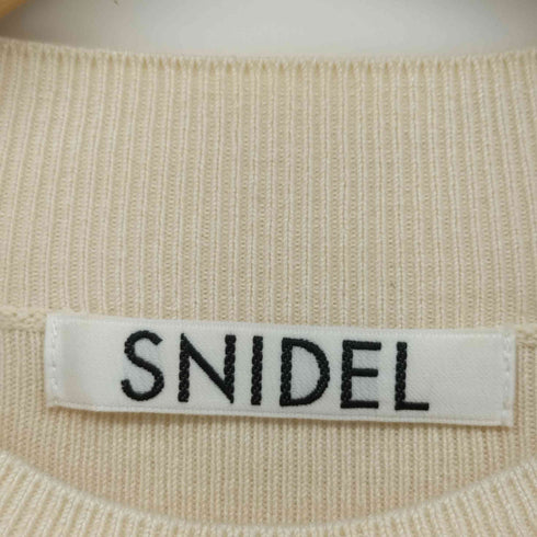 スナイデル snidel 22SS ドット柄 フリルニット ドッキング ワンピース レディース JPN:0