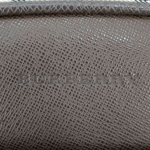 バーバリー BURBERRY ロゴ刻印 ノバチェック ミニボストンバッグ レディース