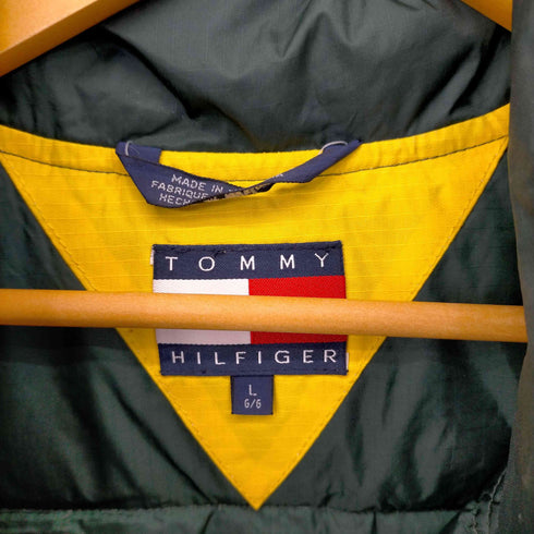 トミーヒルフィガー TOMMY HILFIGER ツートン ダウンベスト メンズ import:L
