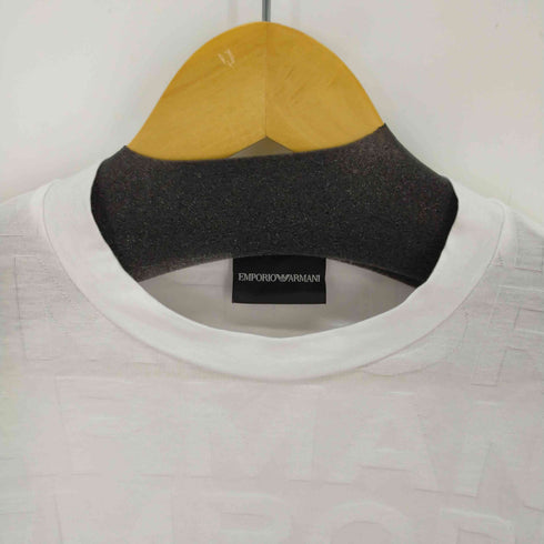 エンポリオアルマーニ EMPORIO ARMANI エンボスロゴ総柄クルーネックS/Sカットソー メンズ JPN:M