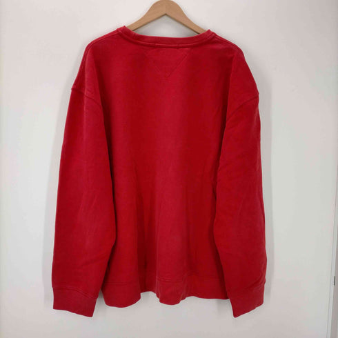 トミーヒルフィガー TOMMY HILFIGER Vガゼット フラッグ刺繍 スウェット メンズ import:XL