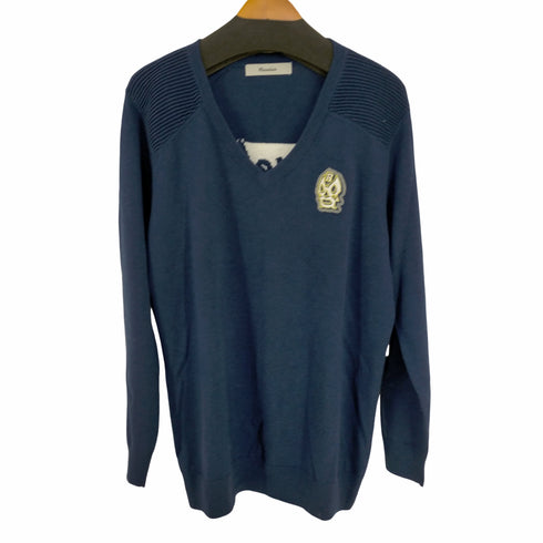 ラッセルノ RUSSELUNO スタンダードセーター ルチャロゴワッペン ニット Vネック プルオーバー メンズ JPN:5