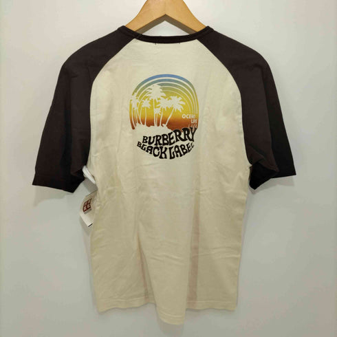 バーバリーブラックレーベル BURBERRY BLACK LABEL ラグランスリーブ背面プリントTシャツ メンズ 3