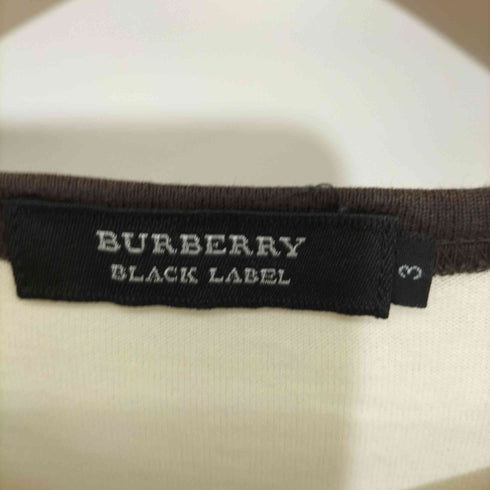 バーバリーブラックレーベル BURBERRY BLACK LABEL ラグランスリーブ背面プリントTシャツ メンズ 3