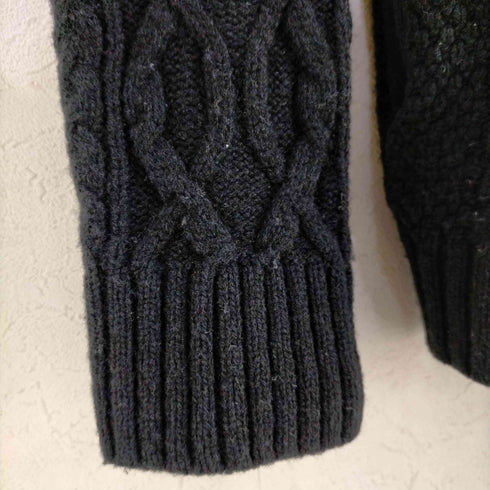 バーバリーブラックレーベル BURBERRY BLACK LABEL ダッフルコート ショート丈 ダッフルカーディガン ニット メンズ JPN:2