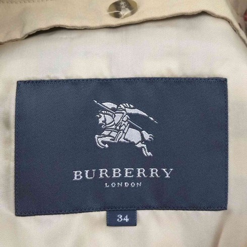 バーバリーロンドン BURBERRY LONDON チェックライナー付 トレンチコート レディース JPN:34