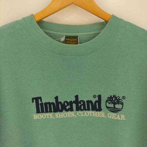 ティンバーランド Timberland ビッグロゴ刺繍 クルーネックスウェット メンズ import:M