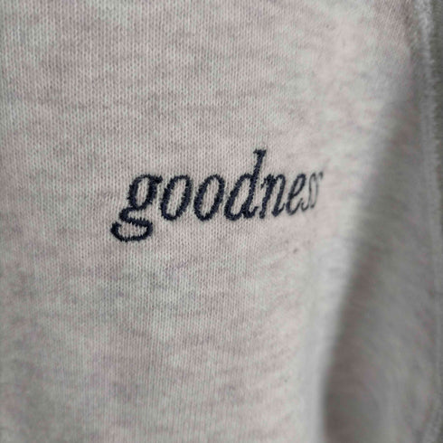 GOODNESS ロゴ刺繍ラグランスウェットトレーナー メンズ FREE