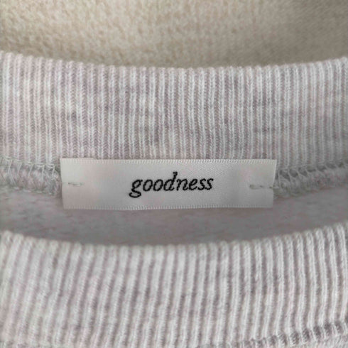 GOODNESS ロゴ刺繍ラグランスウェットトレーナー メンズ FREE