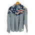 OLD PAINT DESIGN DENIM L/S SHIRT メンズ
