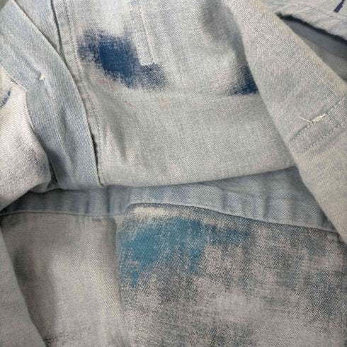 OLD PAINT DESIGN DENIM L/S SHIRT メンズ