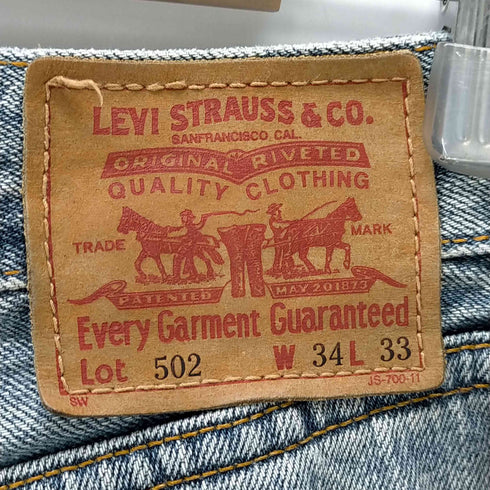 リーバイス Levis フィリピン製 502 デニムパンツ メンズ 34×33