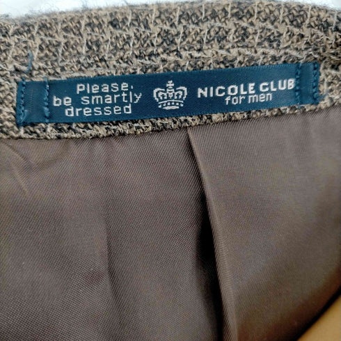 ニコルクラブフォーメン NICOLE CLUB FOR MEN 3B シングルテーラードジャケット メンズ JPN:M