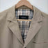 バーバリー BURBERRY 裏地ノバチェック コットン 3B テーラードジャケット メンズ import:L