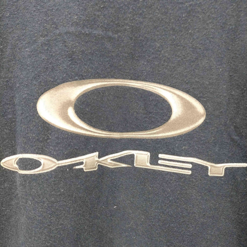 オークリー OAKLEY 00S 赤タグ フロントロゴ クルーネックTシャツ メンズ import:M