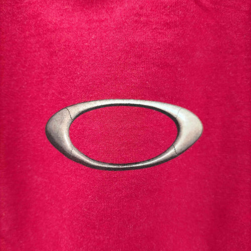 オークリー OAKLEY 00S USA製 ギザロゴ 両面プリント クルーネックTシャツ メンズ import:S
