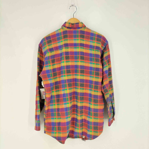 ギャップ Gap OLD オールド デカタグ マルチカラー ボタンダウンネルチェックシャツ メンズ