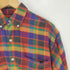 ギャップ Gap OLD オールド デカタグ マルチカラー ボタンダウンネルチェックシャツ メンズ