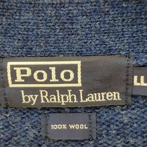 ポロバイラルフローレン Polo by RALPH LAUREN ポニー刺繍ウールカーディガン メンズ LL
