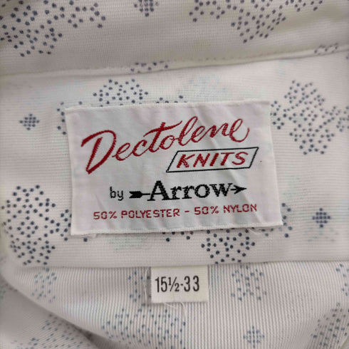 アロー ARROW DECTOLENE デカ襟 総柄 長袖シャツ メンズ import:M