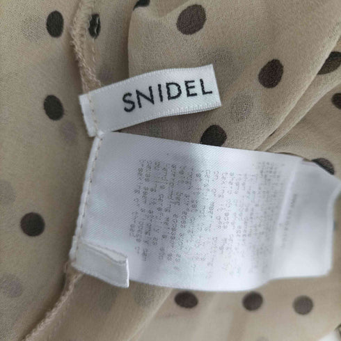 スナイデル snidel ドット柄長袖ブラウス レディース ONE SIZE