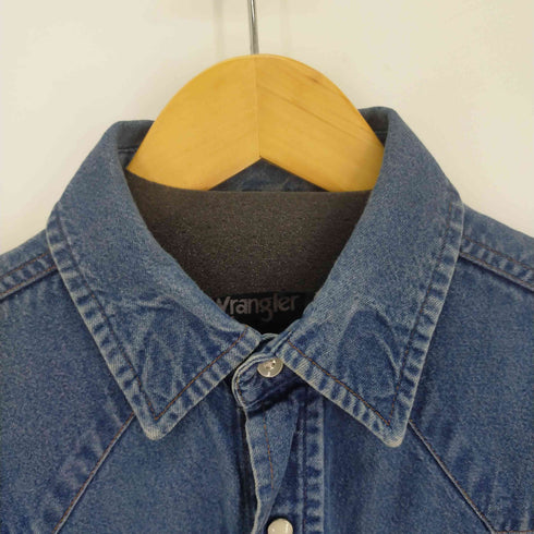 ラングラー Wrangler ウエスタンデニムシャツ ダメージ クラッシュ メンズ