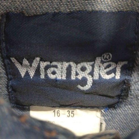 ラングラー Wrangler ウエスタンデニムシャツ ダメージ クラッシュ メンズ