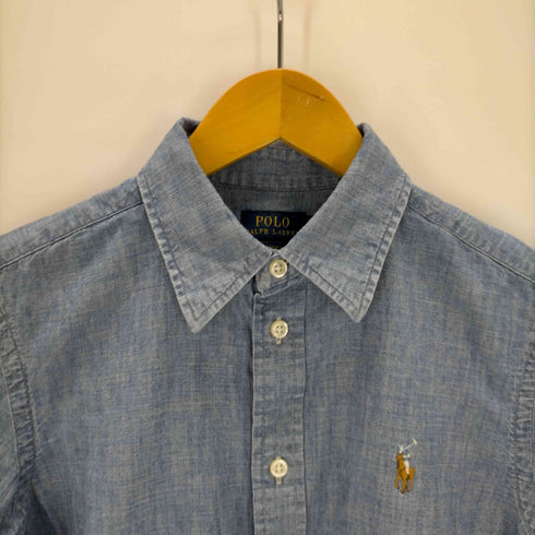 ポロラルフローレン POLO RALPH LAUREN ポニー刺繍 シャンブレーシャツ レディース 2