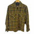シアーズ Sears 70s 80s フラップポケット開襟チェックネルシャツ ボックスシャツ メンズ JPN:M