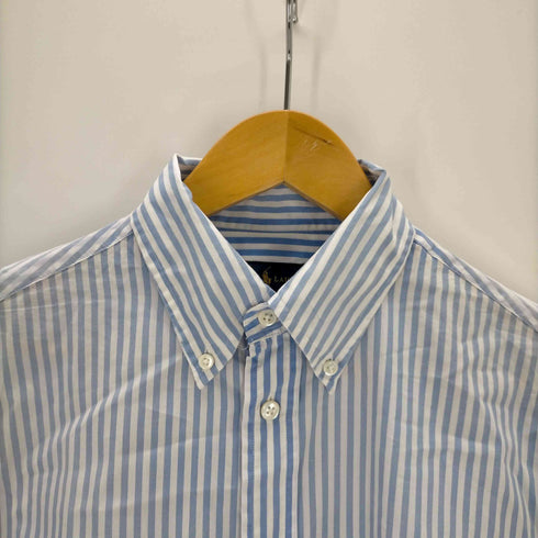 ラルフローレン RALPH LAUREN オックスフォードシャツ フリンジ レディース import:S