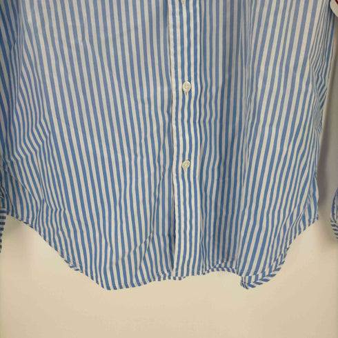 ラルフローレン RALPH LAUREN オックスフォードシャツ フリンジ レディース import:S