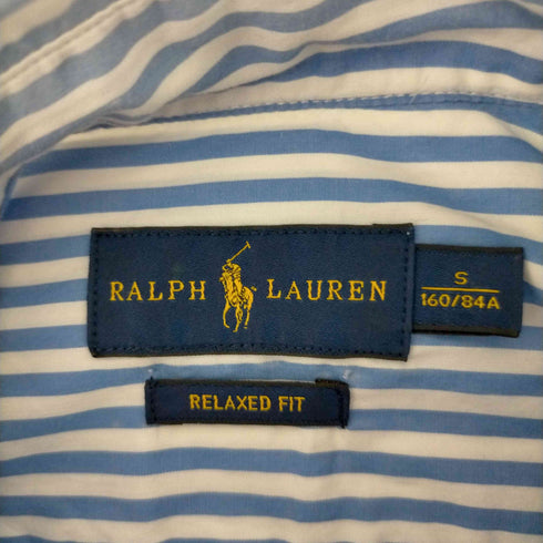 ラルフローレン RALPH LAUREN オックスフォードシャツ フリンジ レディース import:S