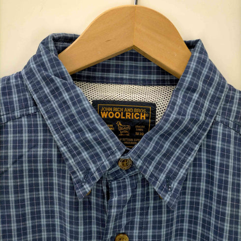 ウールリッチ WOOLRICH 裏地メッシュ チェック柄 フィッシングシャツ メンズ