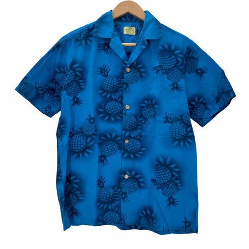 MADE IN HAWAII 開襟 コットンアロハシャツ メンズ