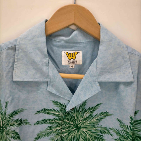 WE SUKI SUNTORY 開襟 アロハシャツ メンズ import:M