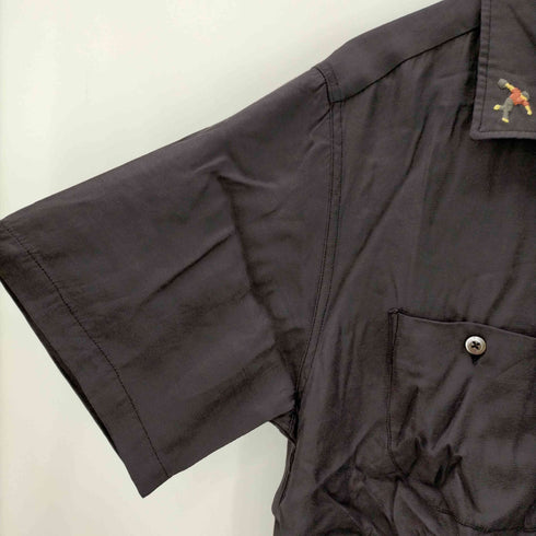 バーンズ Barns レーヨン ボーリングシャツ メンズ JPN:1