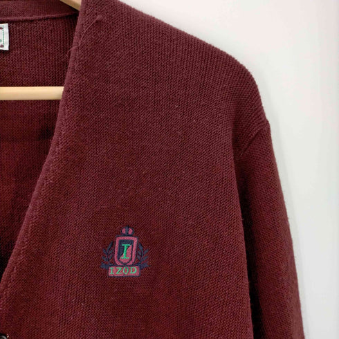アイゾッドラコステ IZOD LACOSTE メキシコ製 アクリルカーディガン メンズ import:L