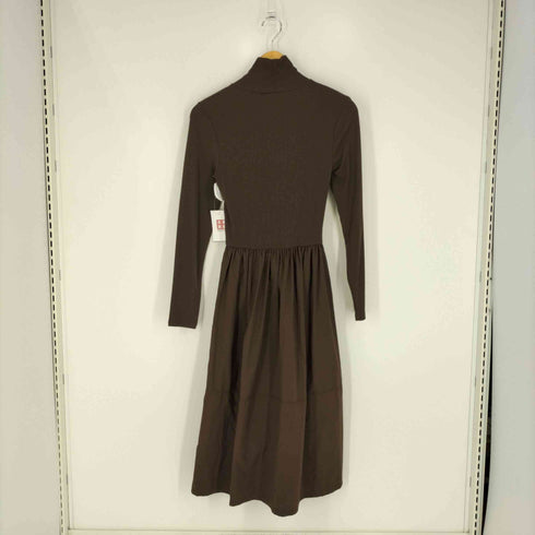 ザラ ZARA タートルネック ニットドッキングワンピース レディース import:S