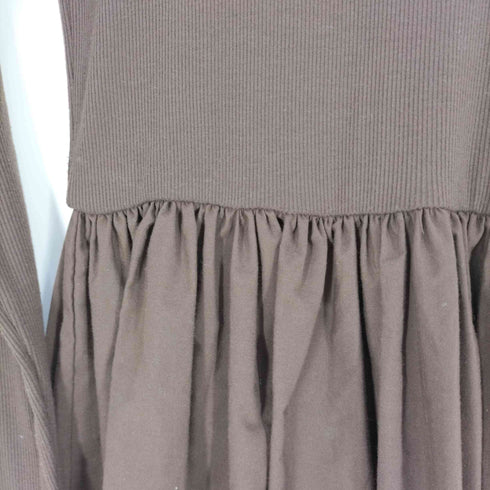 ザラ ZARA タートルネック ニットドッキングワンピース レディース import:S